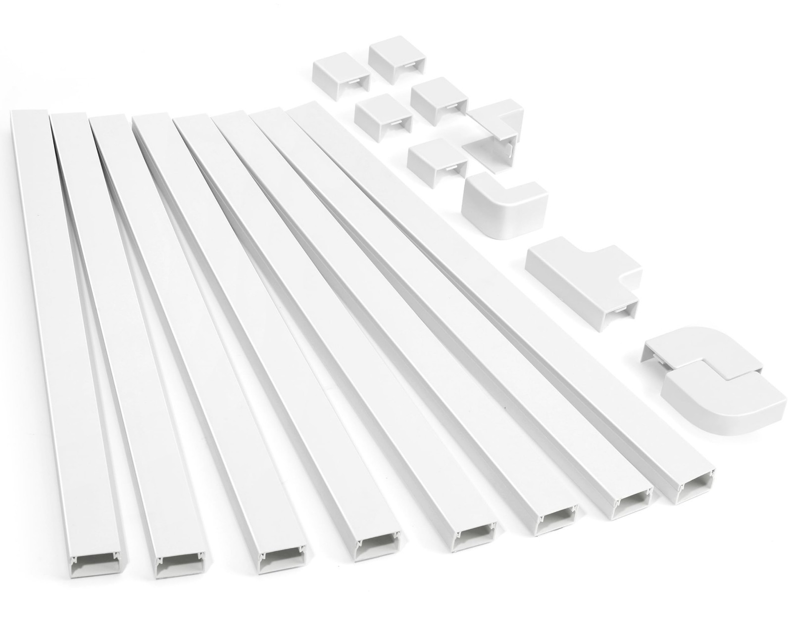 Cord Hider Kit 126in - Paintable Cable Cover for Wall Mounted TV, Wire Managemen