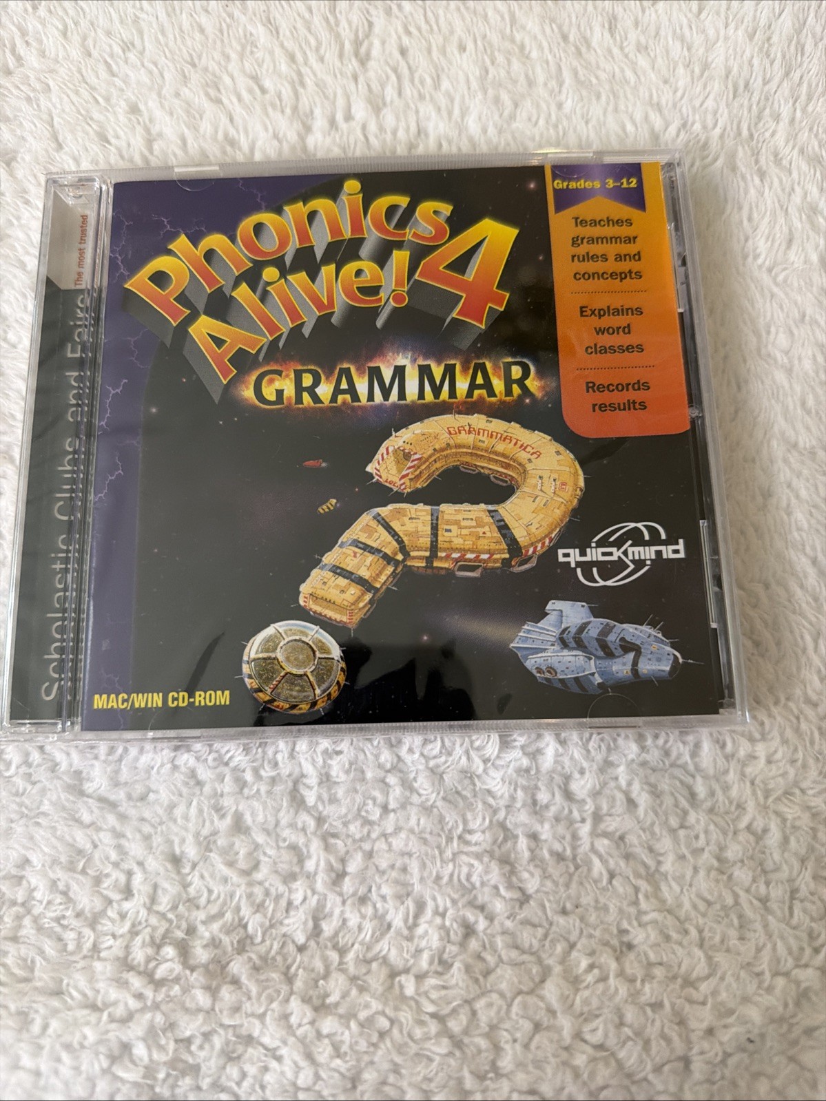 Phonics Alive 4 Grammar PC CD ROM NIP Brand New Sealed Quick Mind Vtg Software