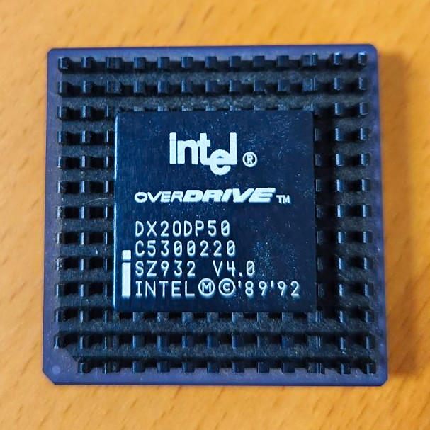 Intel OverDrive DX20DP50 486 CPU 50MHz  - used - untested 