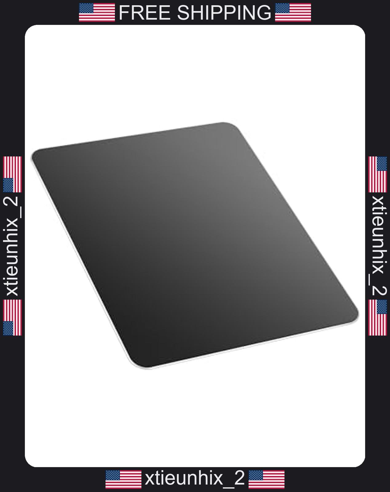 Aluminum Mouse Pad Double-Sided Waterproof Smooth Surface for Gaming and Office
