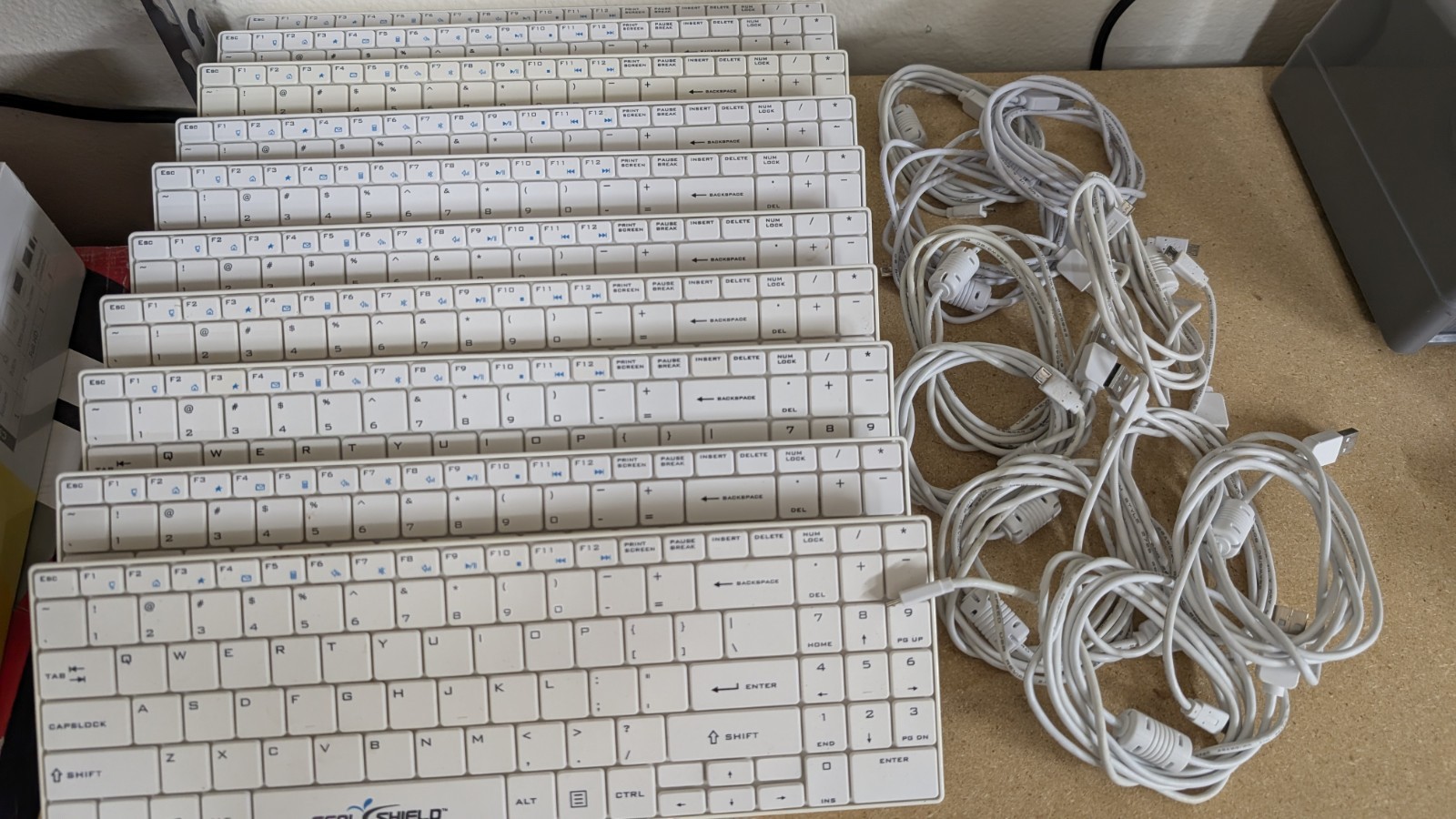Lot Of 10 Seal Shield CLEANWIPE Medical Grade Keyboard SSWKSV099 Micro USB