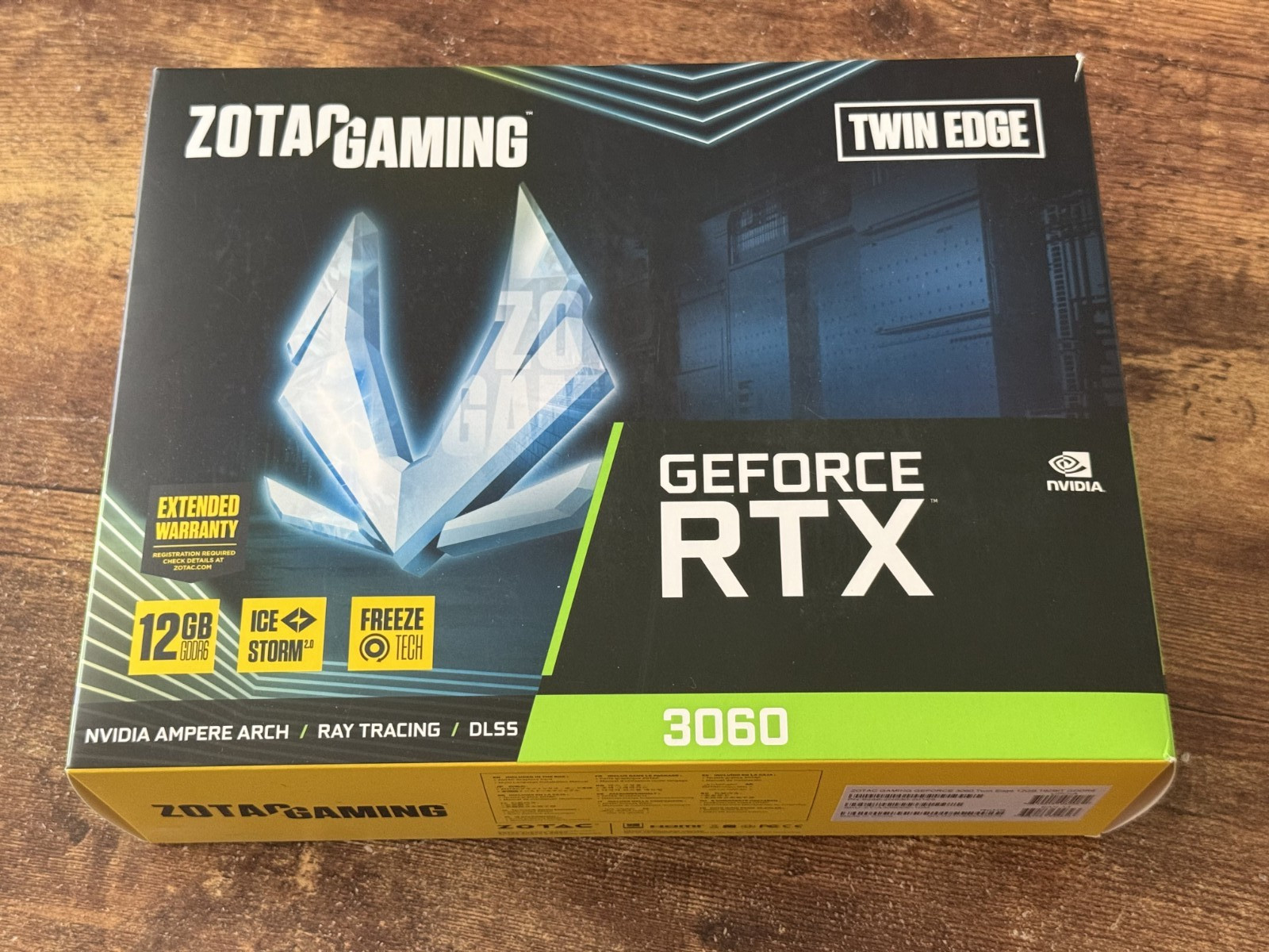 ZOTAC GeForce RTX 3060 Twin Edge OC 12GB GDDR6 - Original Box