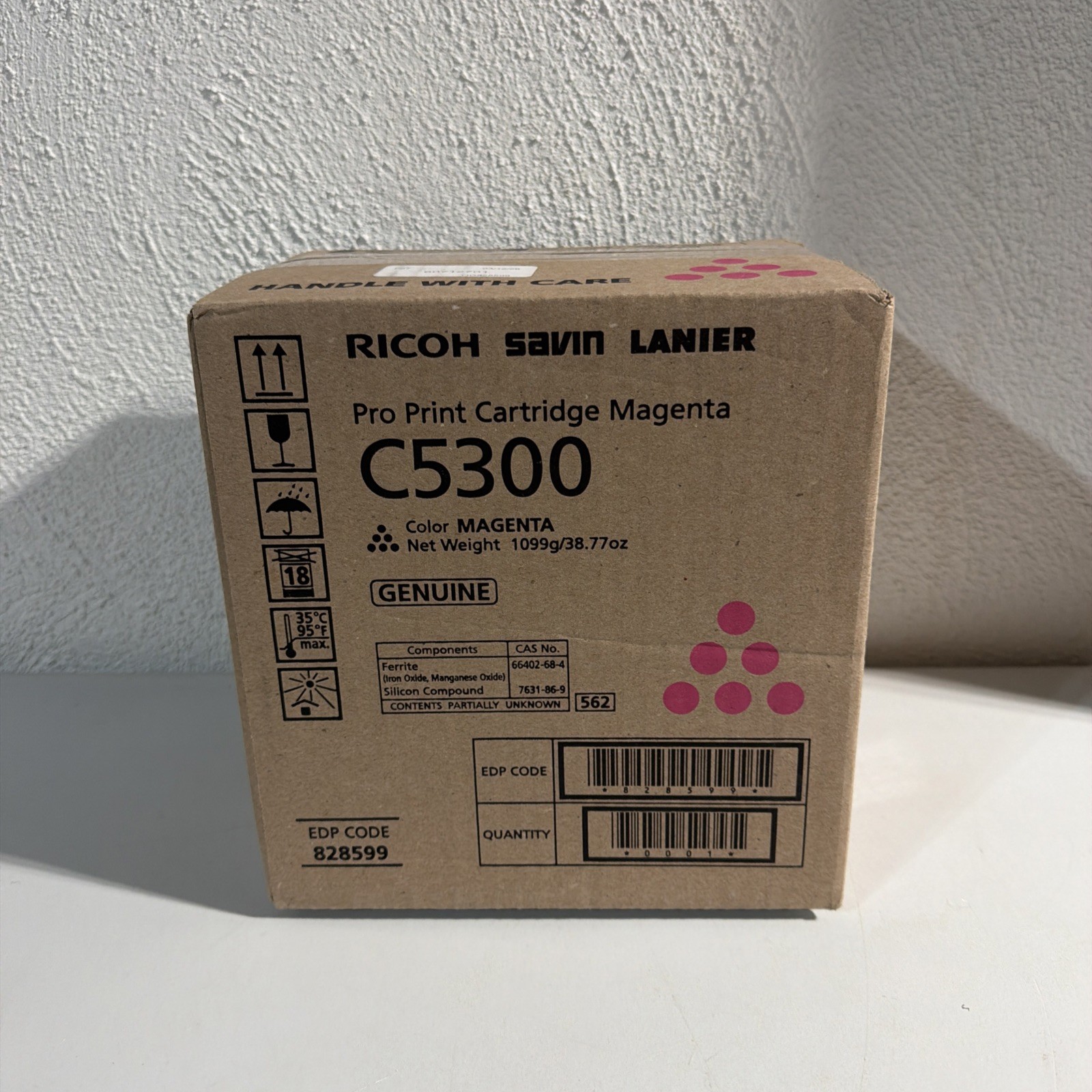 Original Ricoh 828599 Brand New Sealed Box Magenta Toner