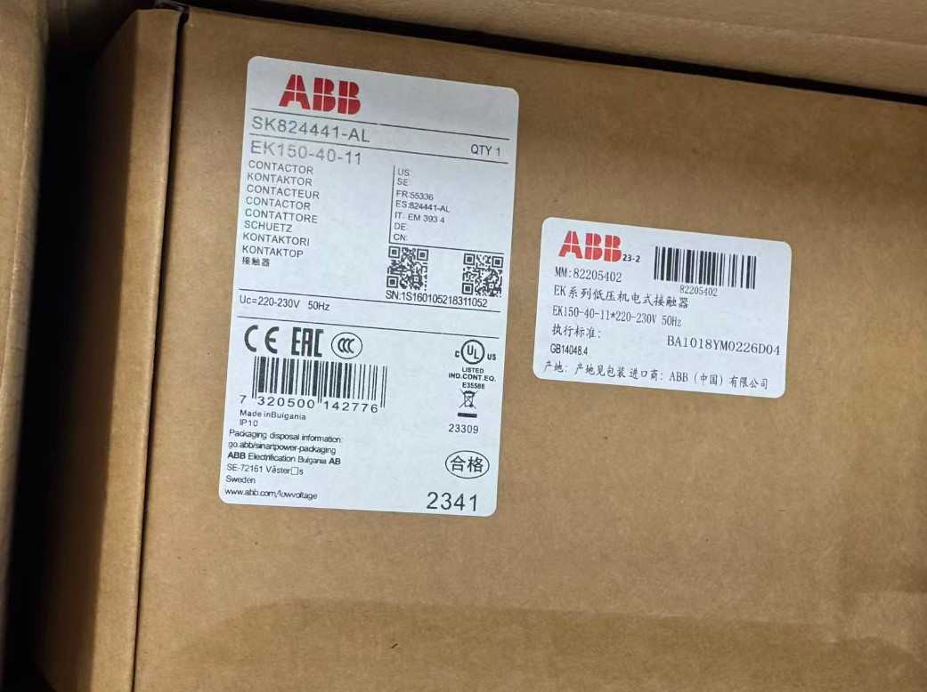1PCS NEW ABB EK150-40-11 SK824441-AL 220-230V Contactor overnight shipment