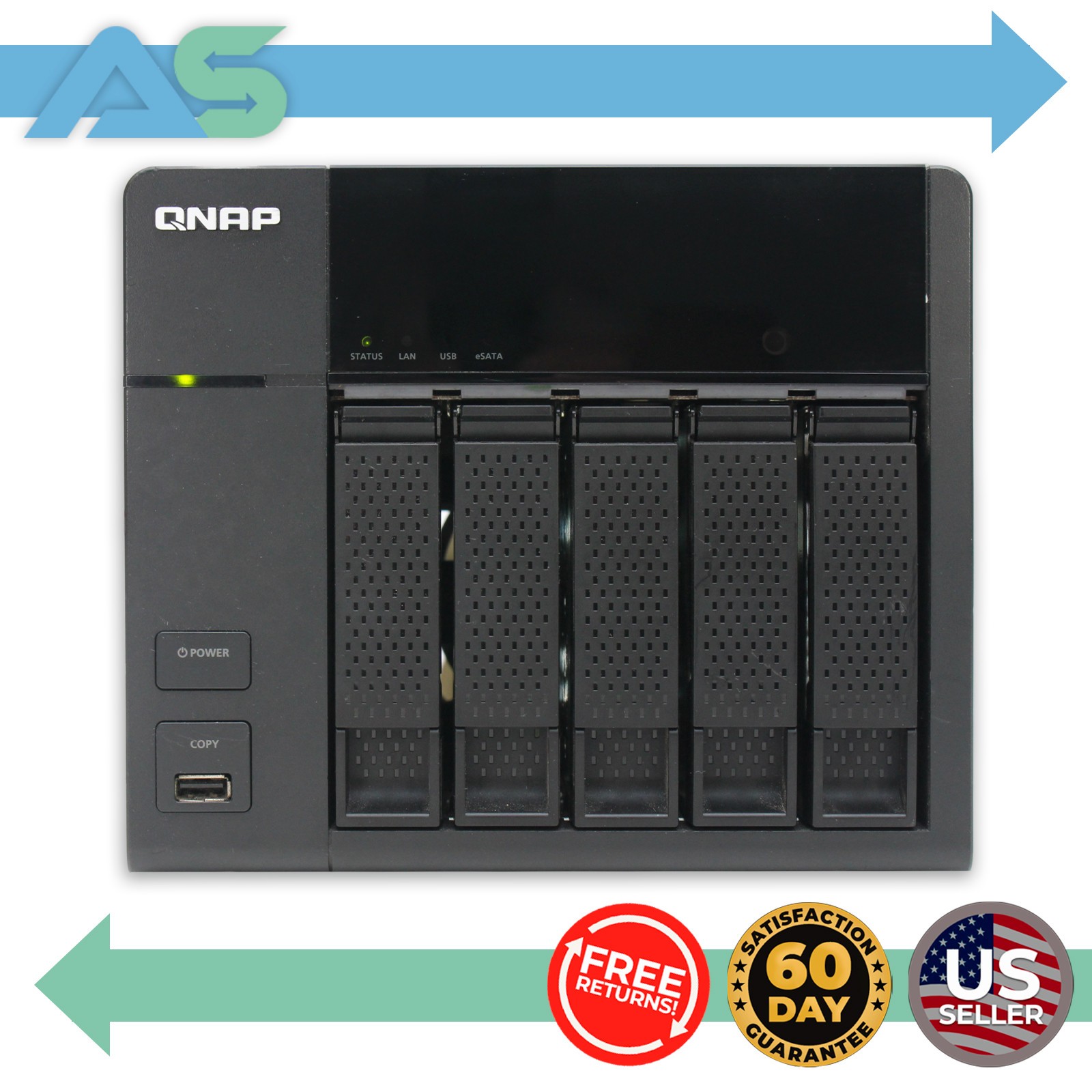 QNAP TS-569L Turbo NAS 5-Bay Network Attached Storage Server HDMI USB 3.0 Tower