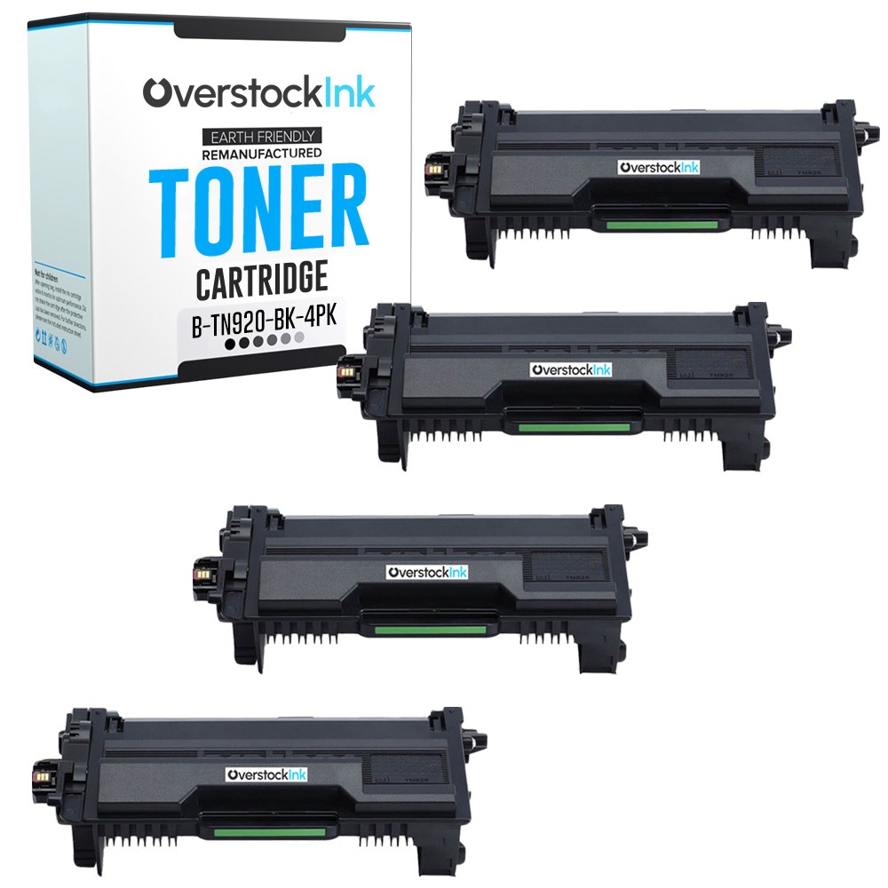 4-Pack Compatible OSI TN-920 Black Toner fits Brother DCP-L5510DN MFC-EX915DW