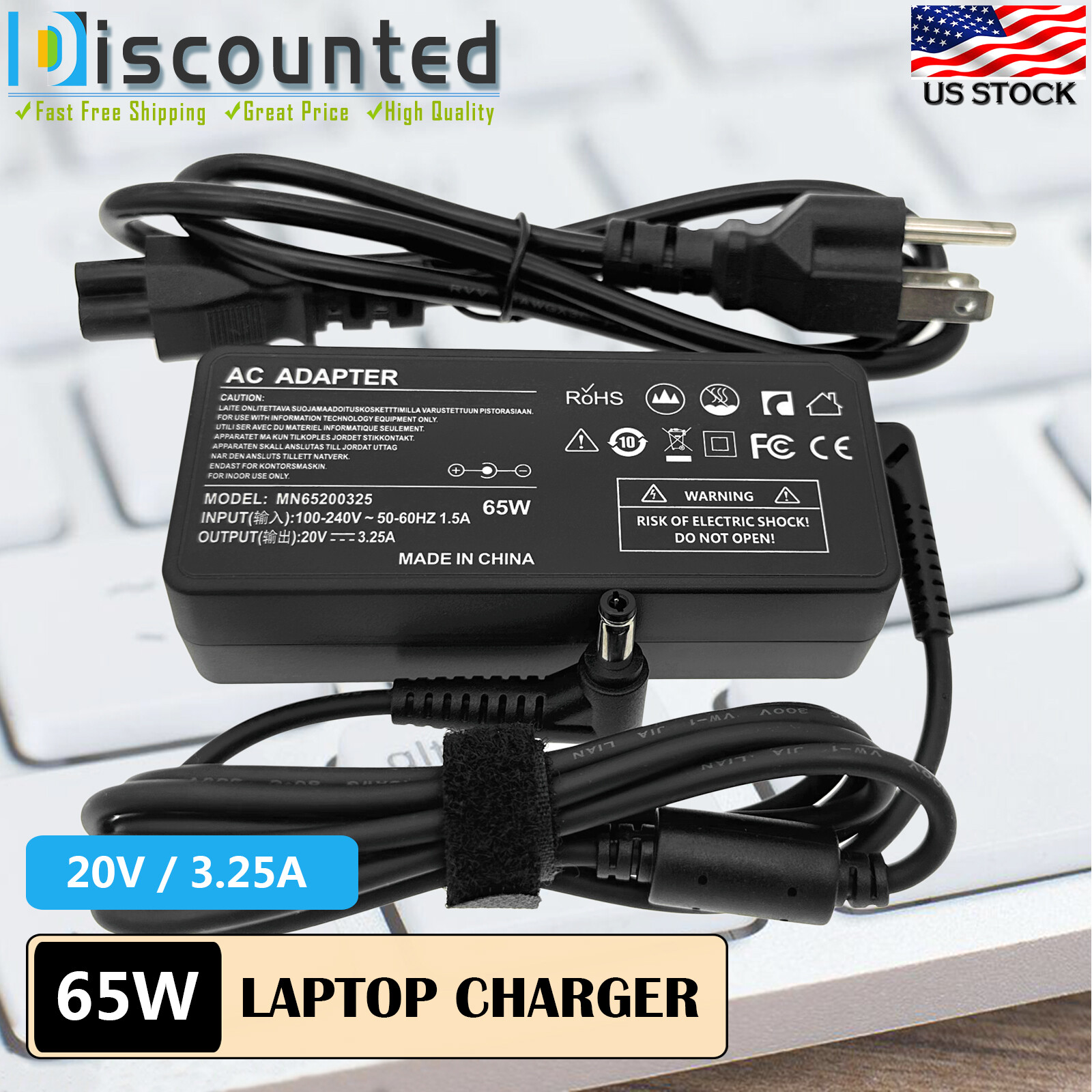 AC Adapter For MSI Optix G241 G271 LED Gaming Monitor Power Supply Cord