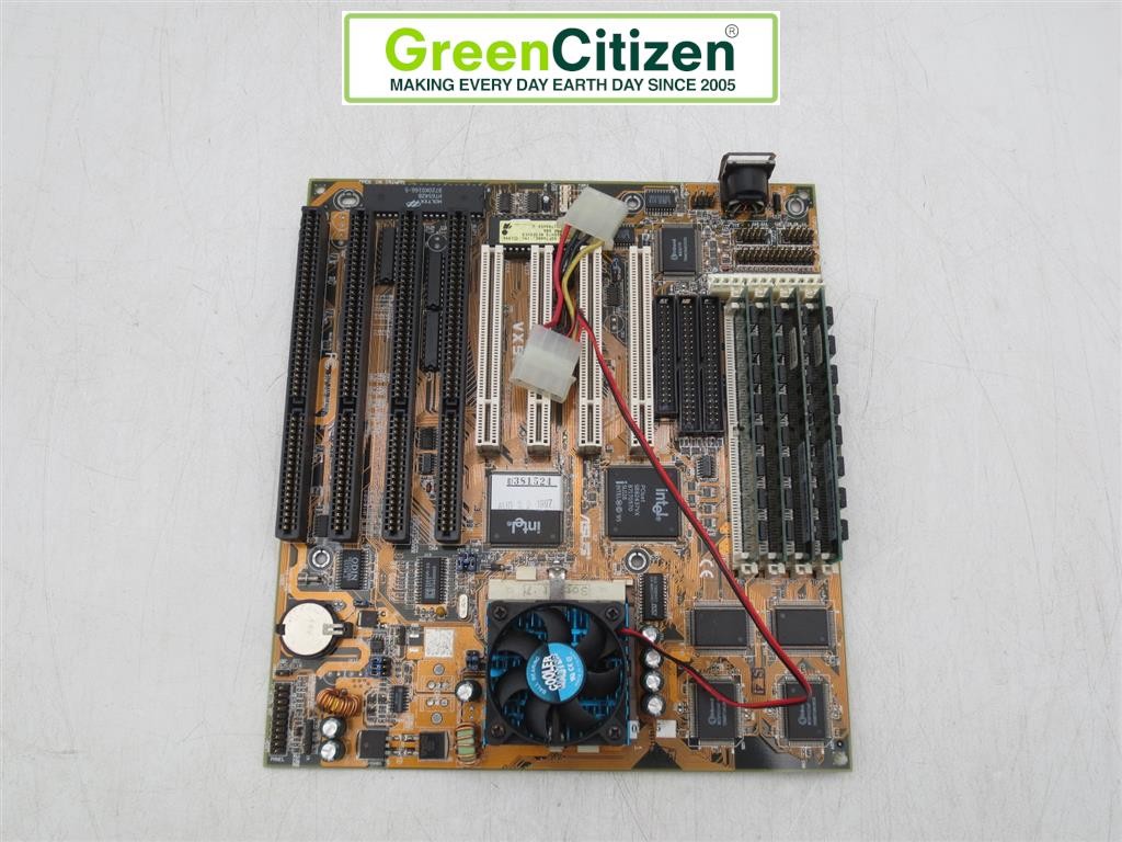ASUS VX97 Rev 1.01 Socket 7 Baby AT Motherboard Pentium-S 166MHz 64MB RAM 