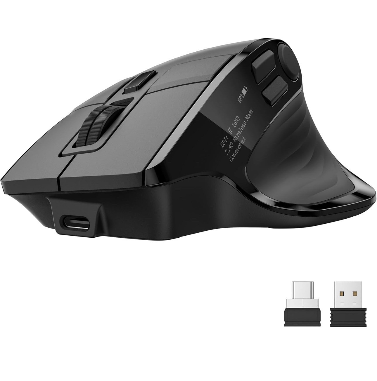Acer Tri-Mode Wireless Mouse With Screen OMR289 New Open Box 