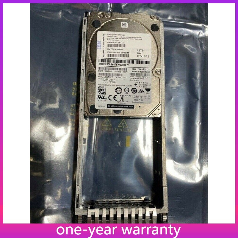 IBM 01NN116 NEW IBM / Lenovo 01NN116 01NN142 01NN144 1.8TB 10K 2.5" SAS 12G HARD
