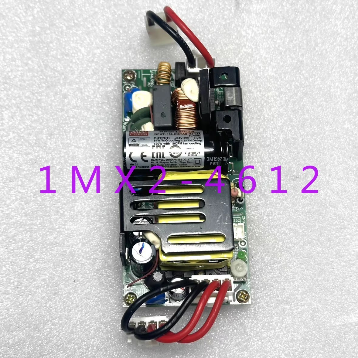 1pc used MEAN WELL RPS-120-24 24V5A Power Supply
