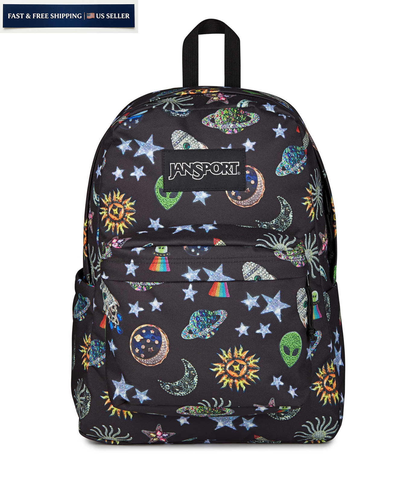 JanSport SuperBreak Plus Backpack – 15 Inch Laptop One Size, Galaxy Glam