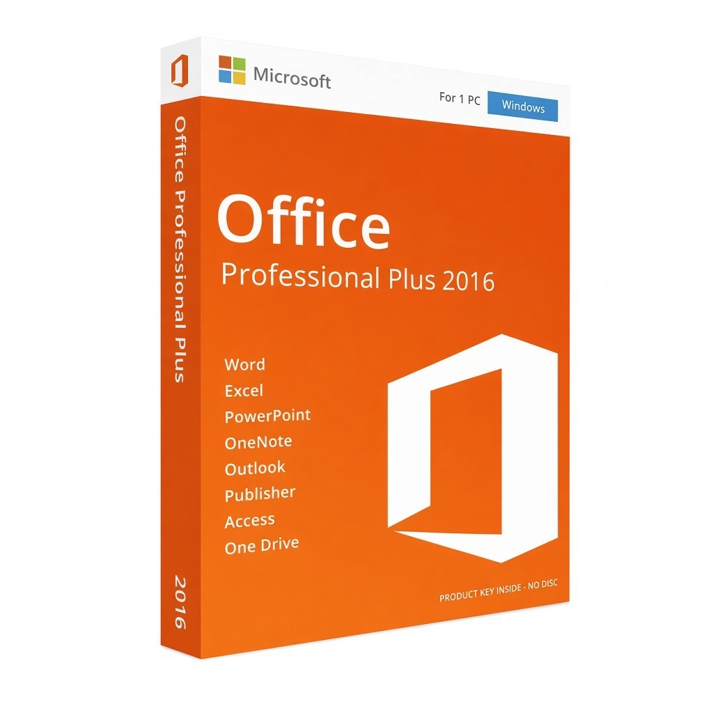 Microsoft Office Professional Plus 2016 DVD Retail Box Full Version New Sealed🥇