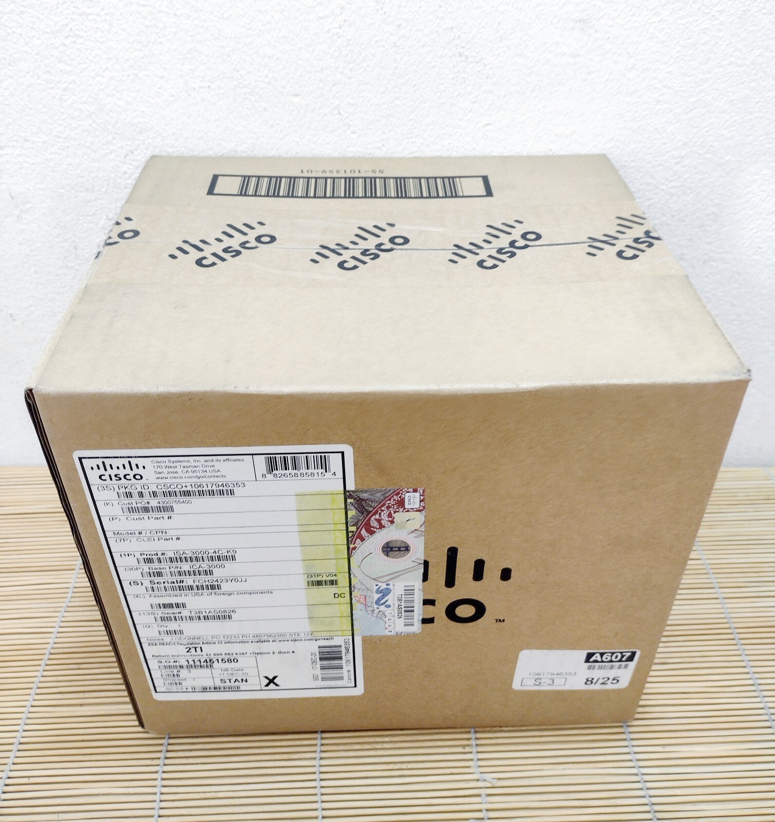 New Cisco ISA-3000-4C-K9 Industrial Security Appliance 3000 4 Copper New Sealed