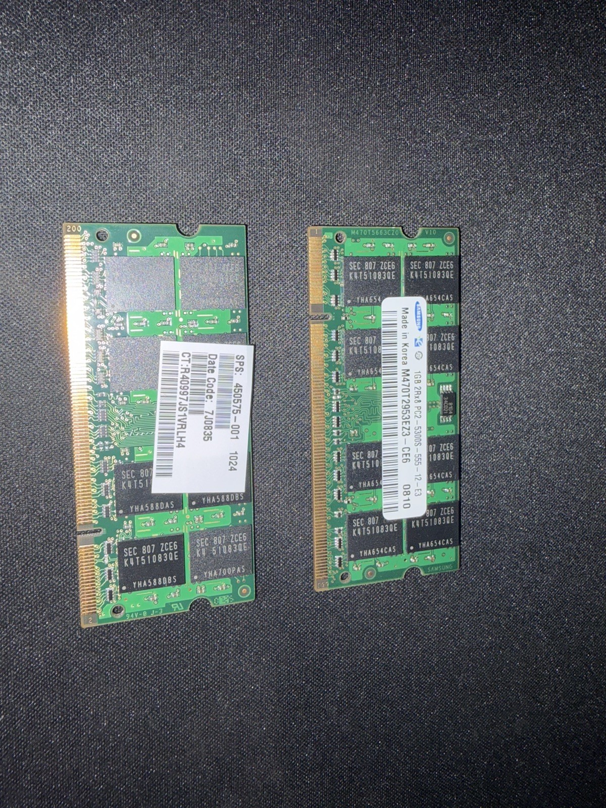 Samsung 2GB 2Rx8 PC2-5300S DDR2 Memory Ram M470T2953EZ3-CE6