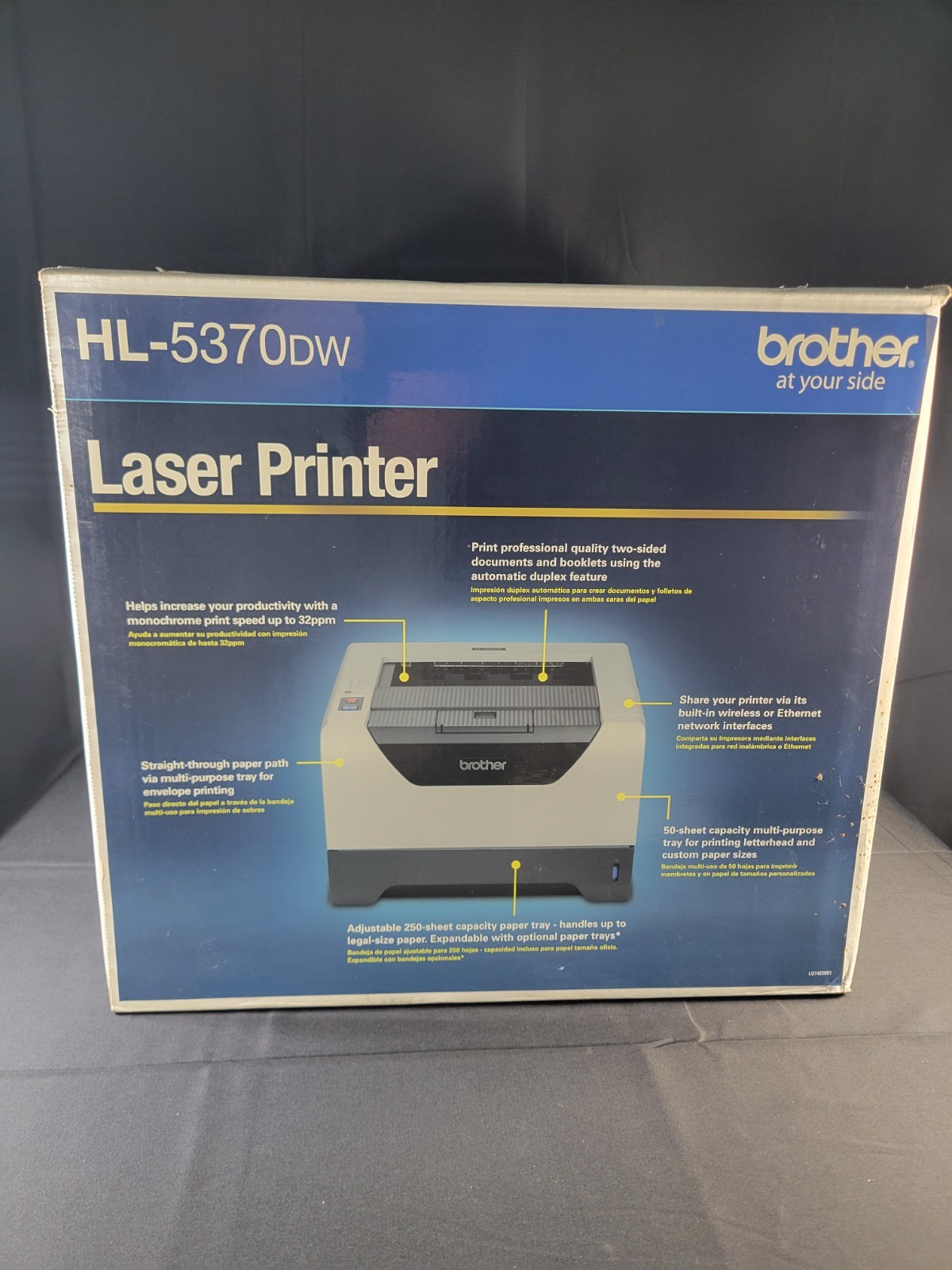 Brother HL-5370DW Wireless Duplex Laser Printer WiFi Network New Toner Drum