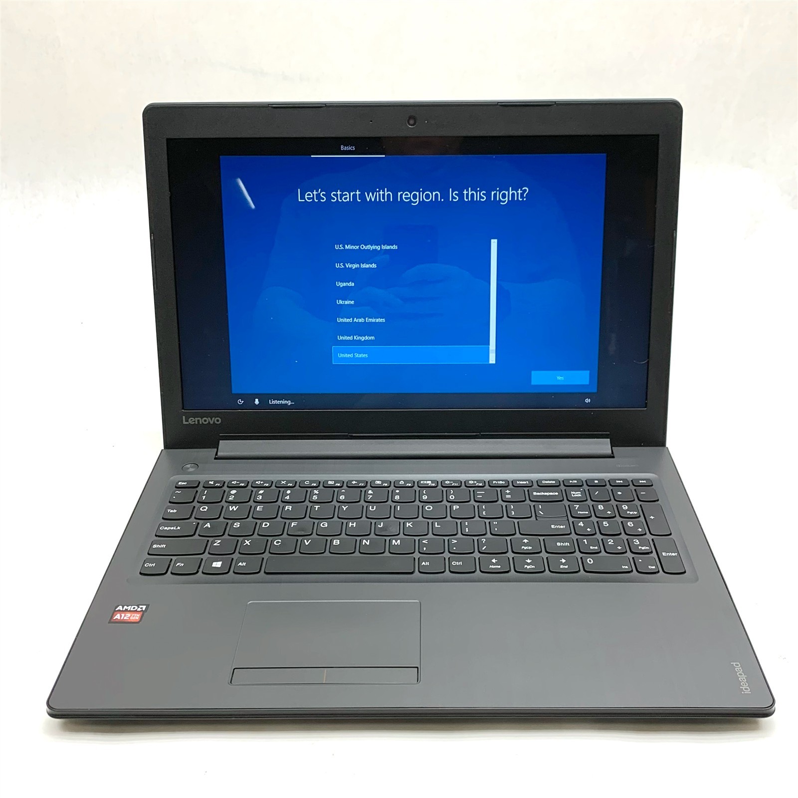 Lenovo Ideapad 310-15ABR 15.6" AMD A12-9700P Radeon R7 4GB 250GB Win 10 Ram Slot
