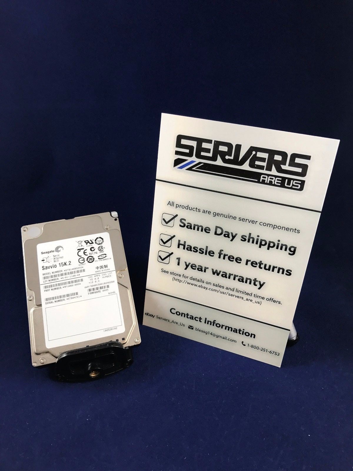 Seagate 146GB 2.5" Hard Drive Savvio 15K.2 ST9146852SS SAS 2 Enterprise