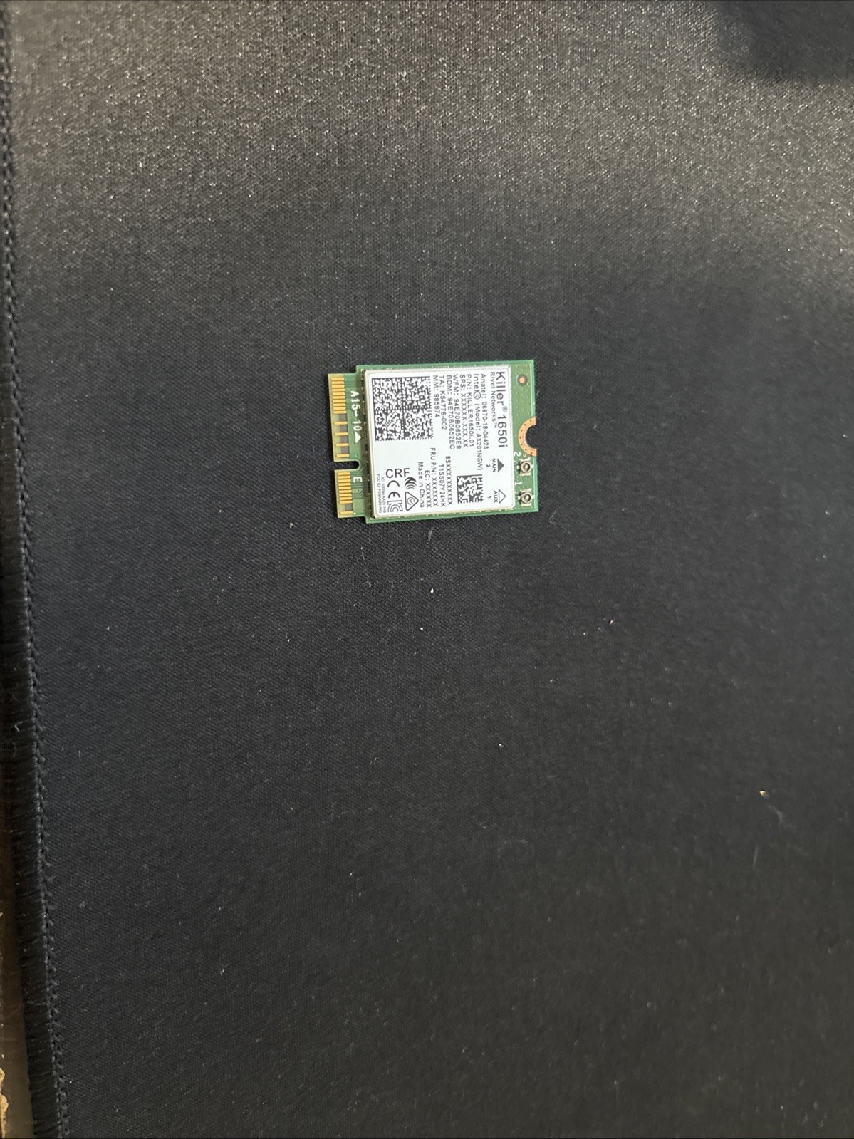 Intel Killer 1650i Wireless Wi-Fi 6 Bluetooth 5 AX201NGW ND6M1 0ND6M1 W83