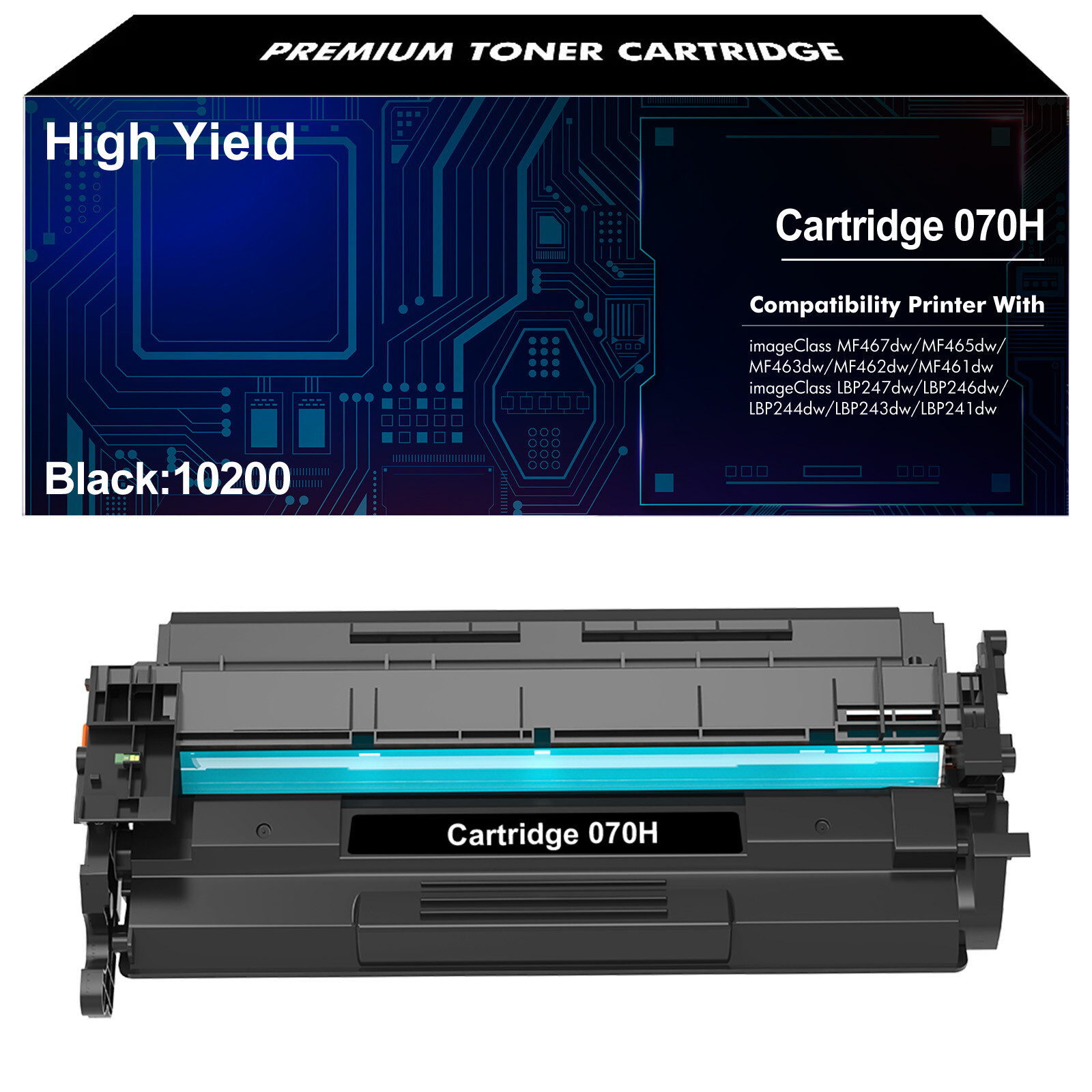 1PK 070H Toner Cartridge CRG070 CRG-070H for Canon imageCLASS MF465dw MF462dw