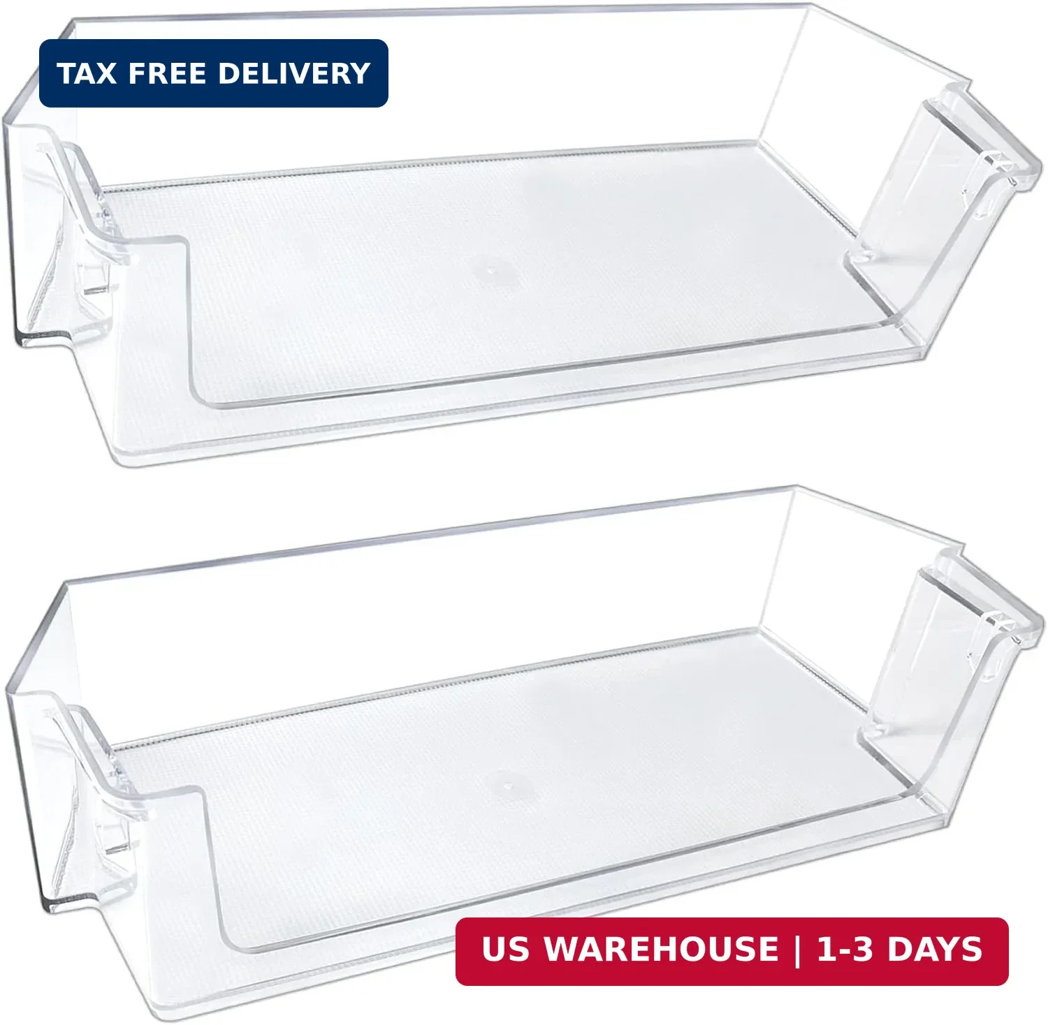 2 Pack W11239961 W10900538 Door Shelf Bin Replacement - Fit for Whirlpool Refrig