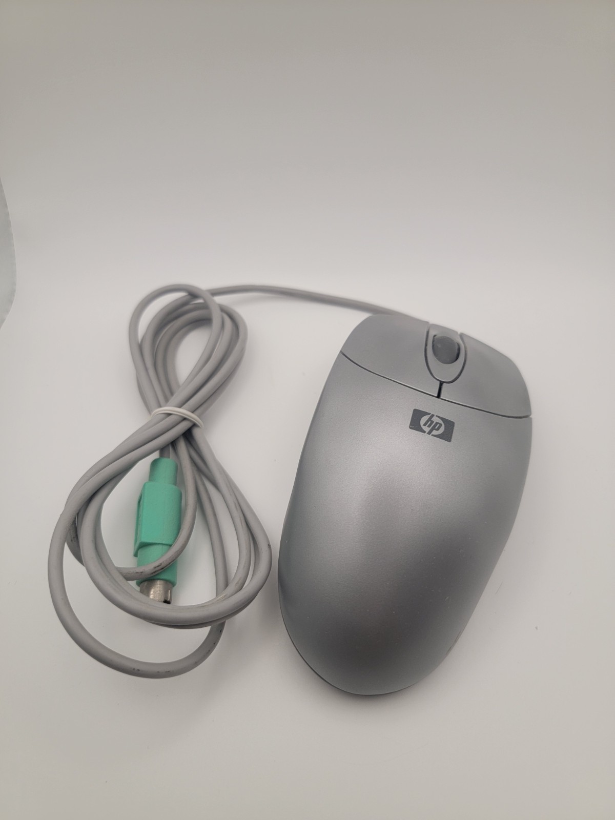 Vintage HP PS/2 Roller Ball Mouse- Silver