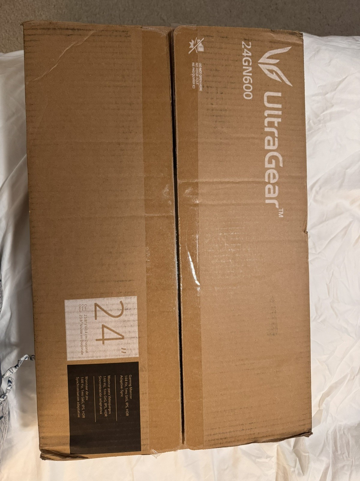LG 24GN600 Ultra Gear 24" Gaming Monitor FHD IPS 144Hz 1ms HDR10 AMD FreeSync™