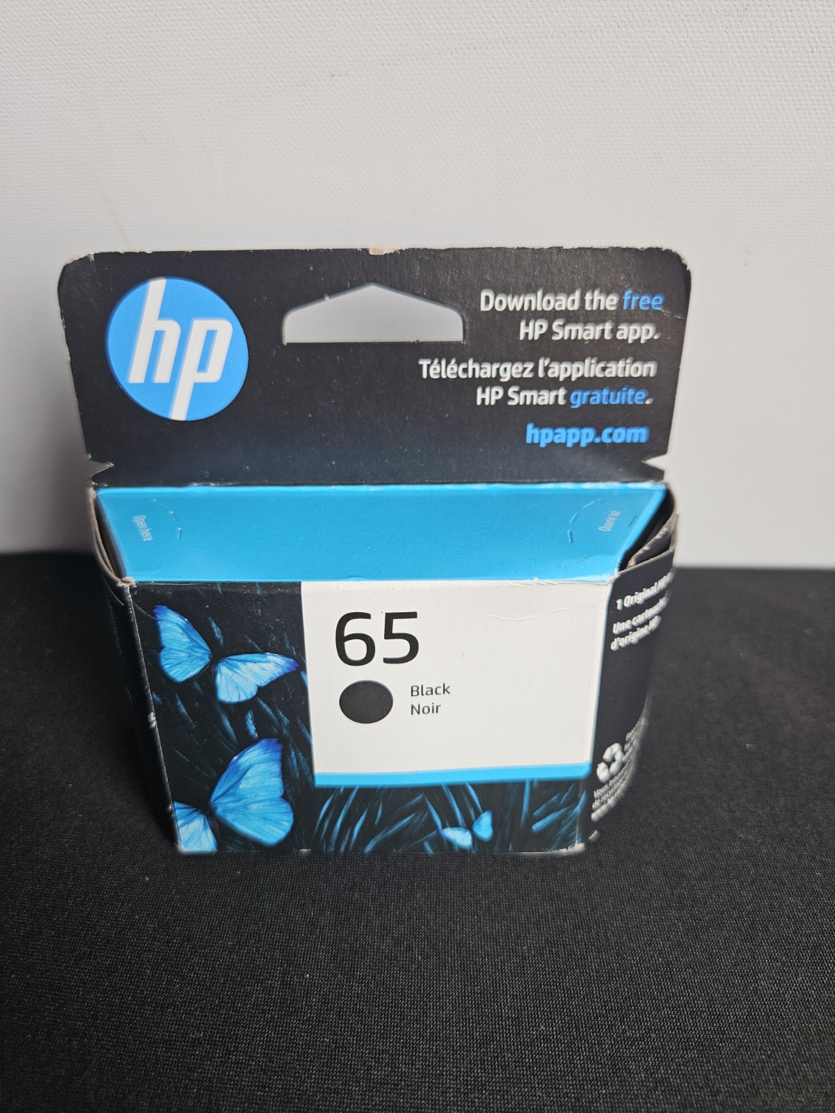 HP 65 Black Ink Cartridge Genuine Original Printer Ink Warranty End Nov 2025