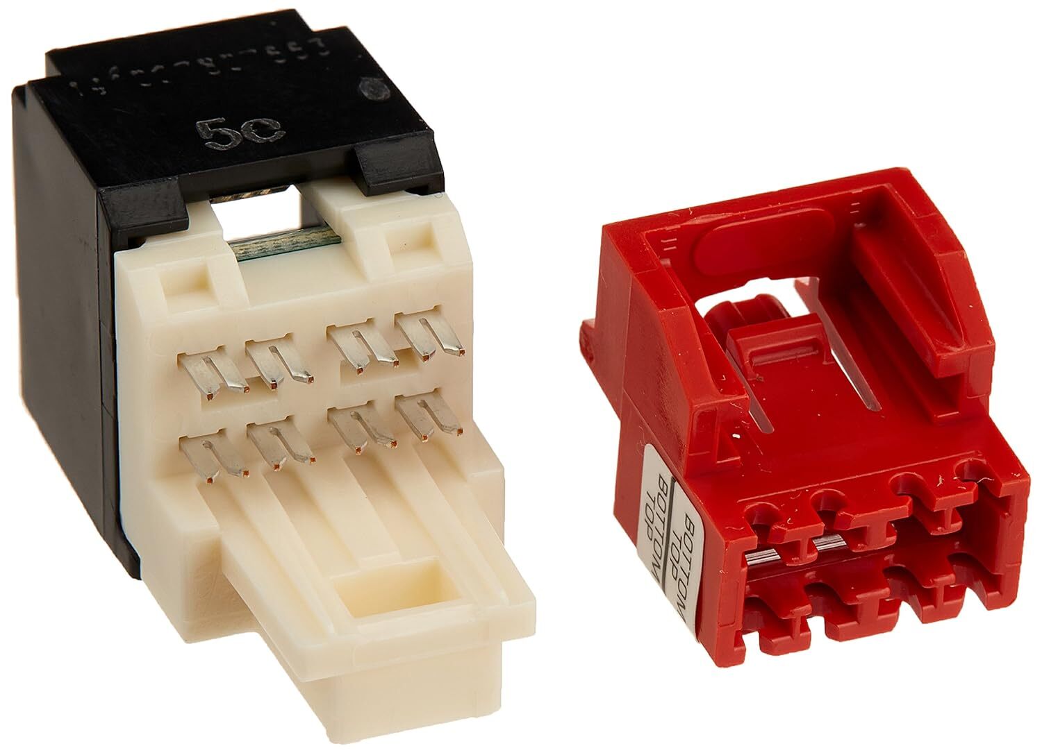 Panduit CJ5E88TBL Category-5E 8-Wire T-Style Jack Module in Black