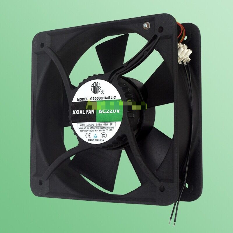 1PCS New G20060HA2BL-C Axial Fan AC220V 200*200*60mm 2-Wire 0.48A 65W