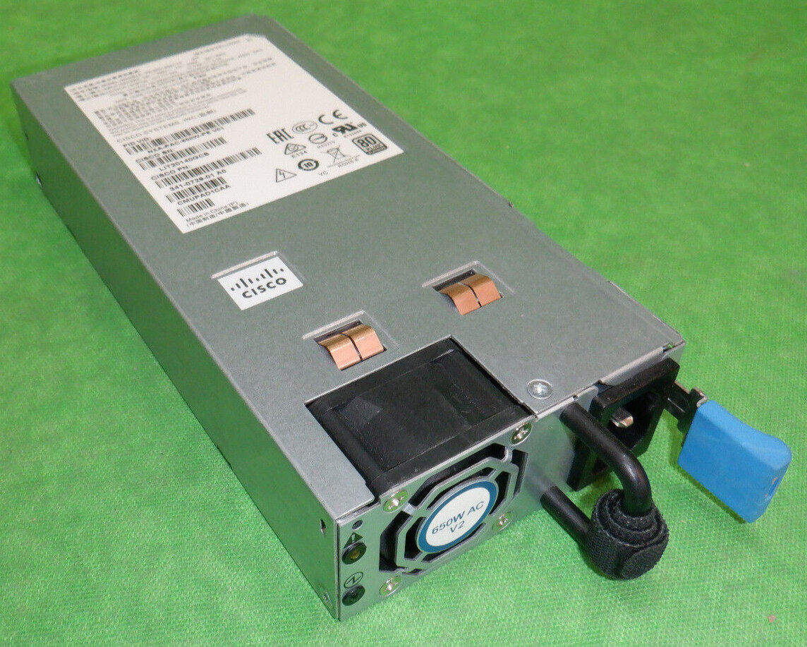 Cisco NXA-PAC-650W-PE Nexus 3K 9K 650W 80+ Port Side Exhaust AC Power Supply