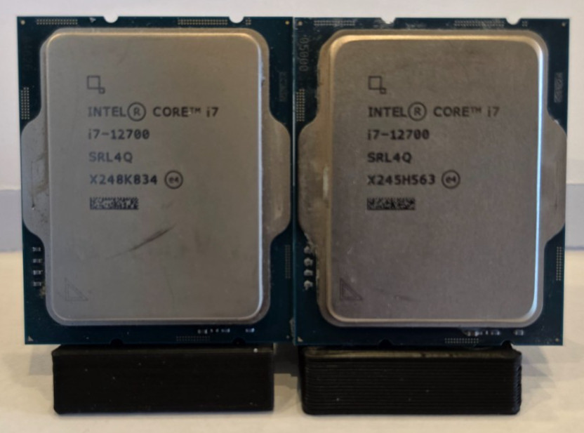 LOT of 2 Intel Core i7-12700 Processor CPU 4.9 GHz, 12 Cores, LGA 1700 SR4LQ