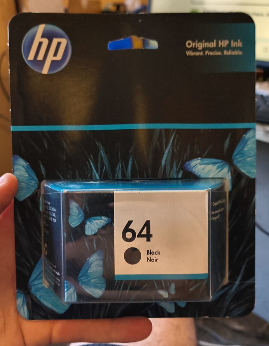 HP 64 BLACK INK CARTRIDGE EXP 2023 + Factory sealed Genuine