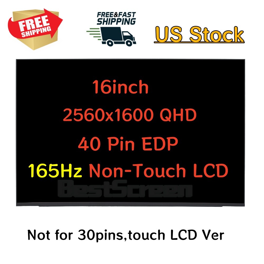 For Lenovo FRU 5D11L40990 5D11L40974 5D11L40984 165Hz 2560x1600 40pin LCD Screen