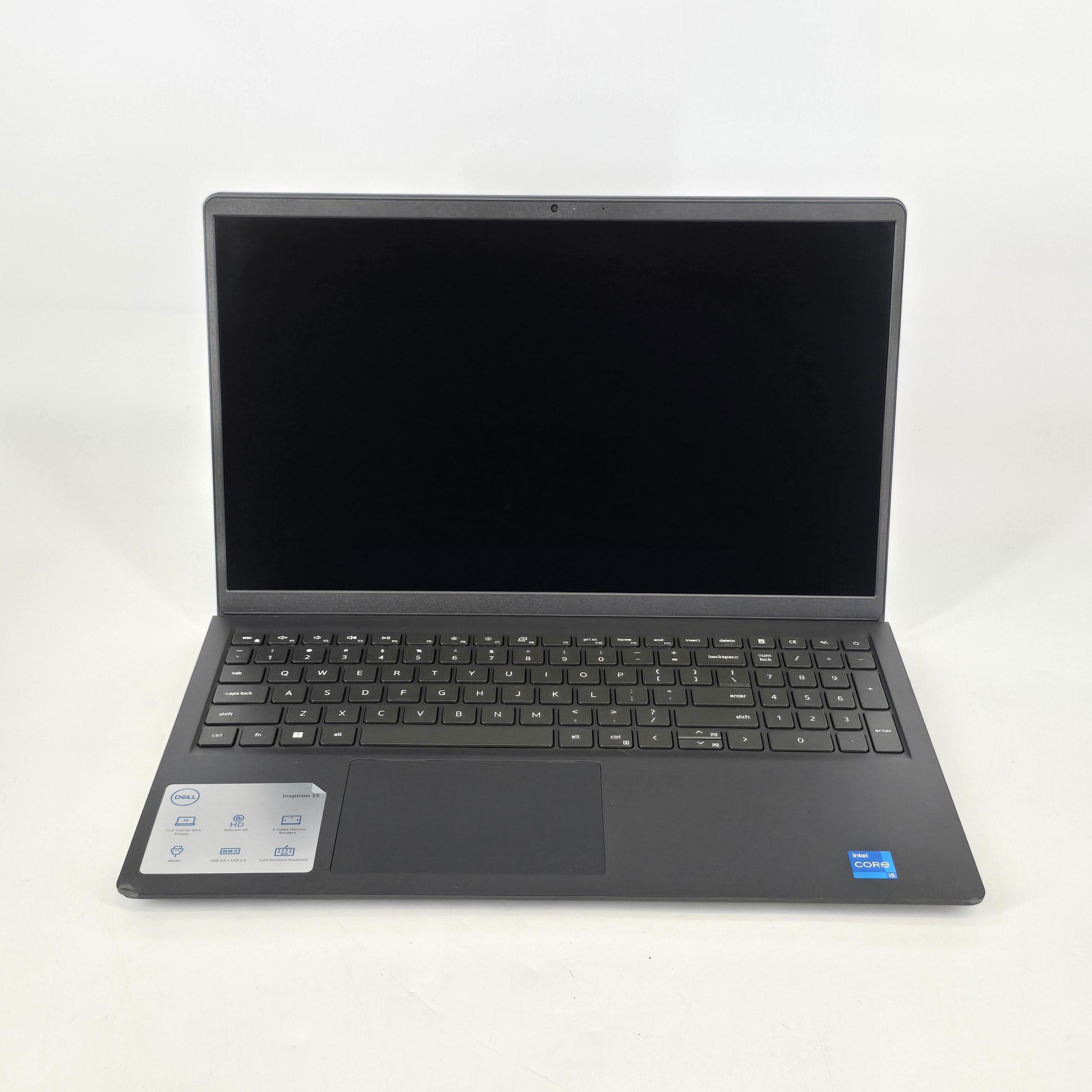 Dell Inspiron 3520 15.6 Black FHD 1.3 GHz i5-1235U 8GB 512GB SSD Very Good