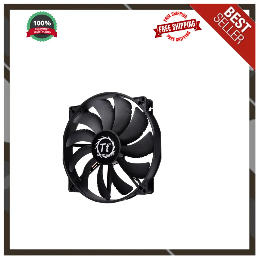 Thermaltake Pure 20 Series 200mm Quiet High Airflow PC Case Fan CL-F015-PL20BL-A
