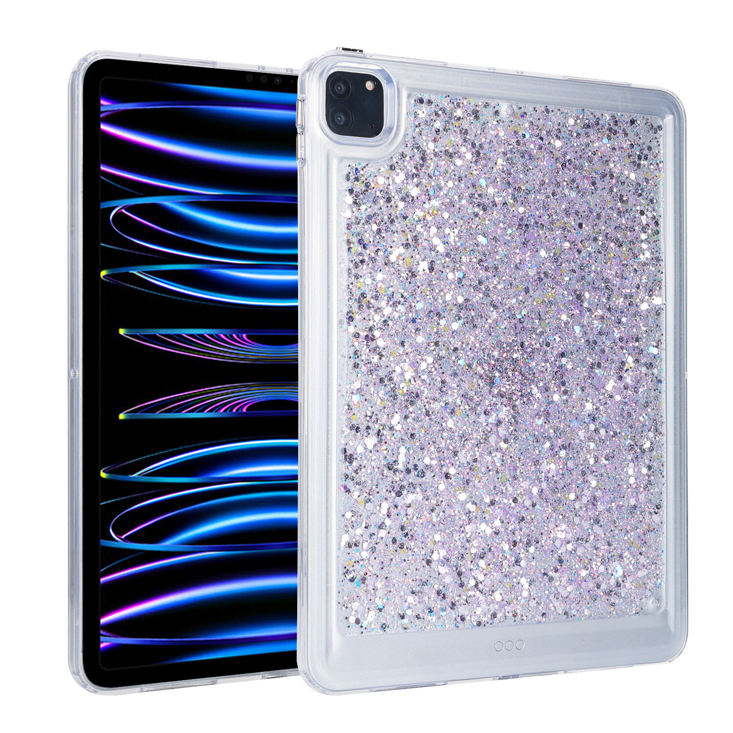 Glitter Clear Case for iPad 10th/9th/8th/7th/6th Pro 11" Mini 6 Anti-Yellowing 