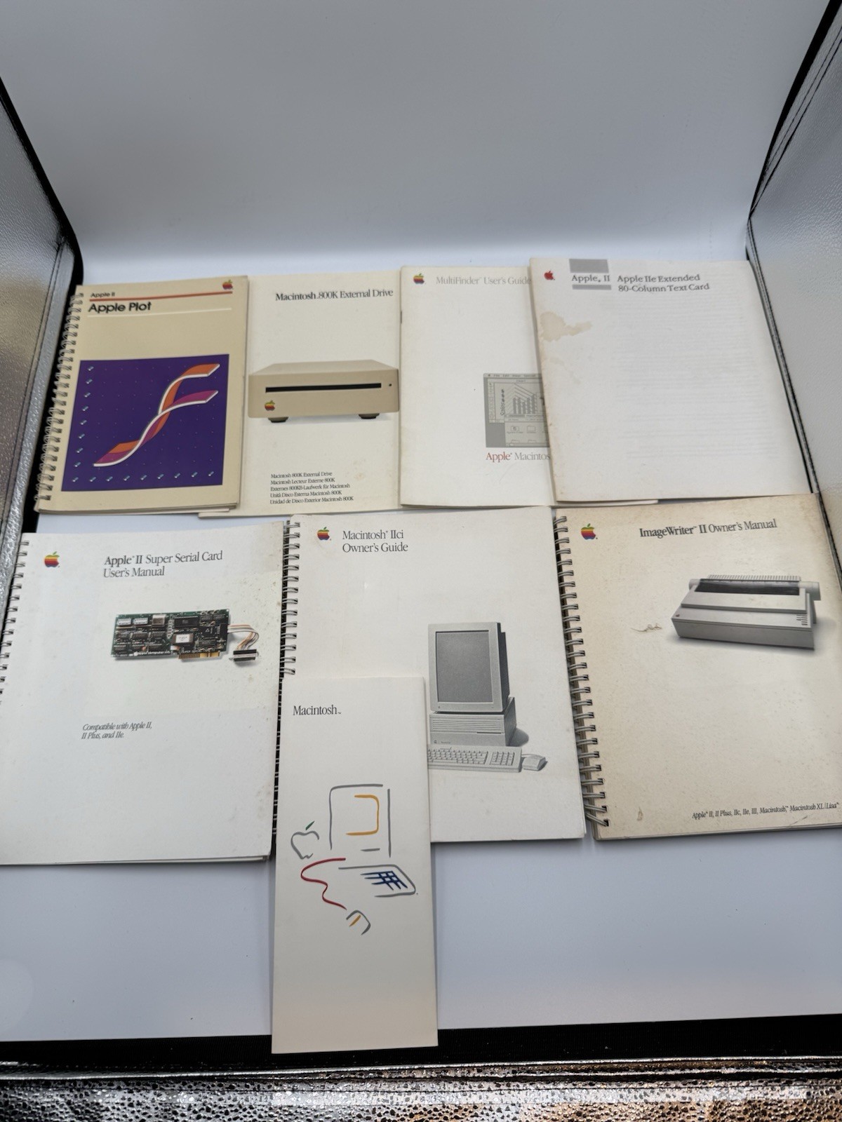 Lot of 7 Vintage Apple Macintosh Manuals/Guides - IIci, ImageWriter II & More