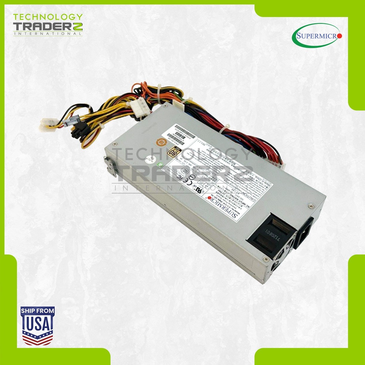 PWS-351-1H Supermicro 350W 1U Multi Output 80+ Gold ATX PWS 672042054206