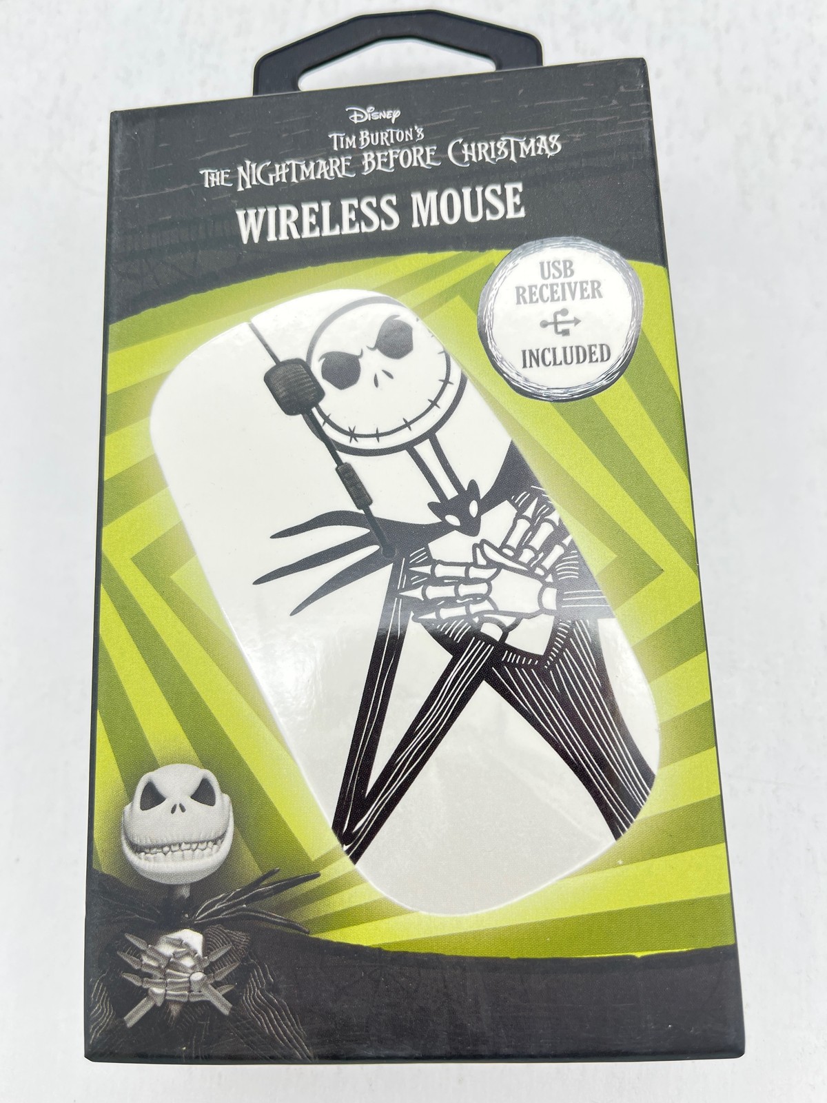 Disney Nightmare Before Christmas Wireless Mouse USB 2.4GHz, White - NEW