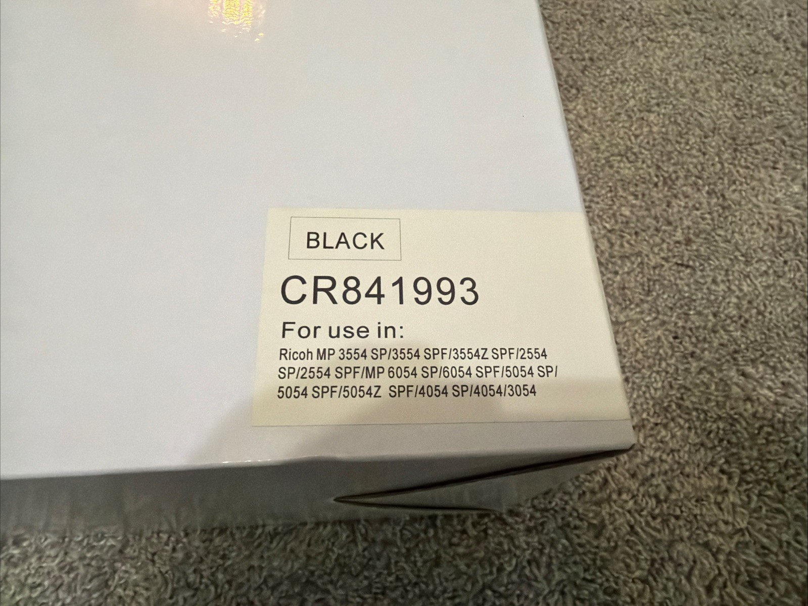 CR841993 BLACK RICOH MP3554