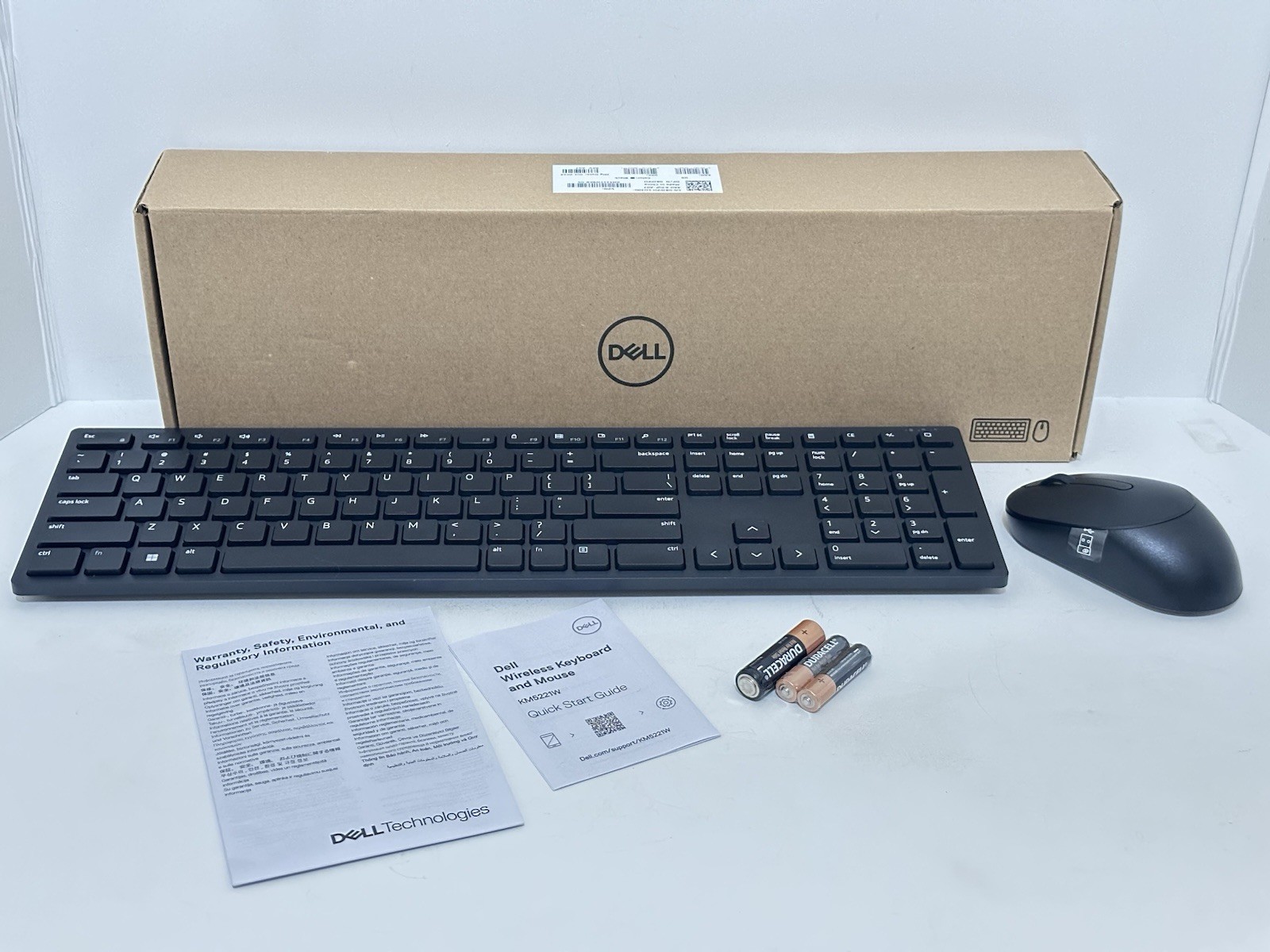 New Dell Pro Wireless Keyboard Mouse Combo Black KM5221W 08JPPH Oct 2024
