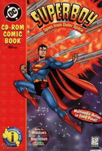 Superboy Spies From Outer Space PC MAC CD interactive hero comic book on CD-ROM