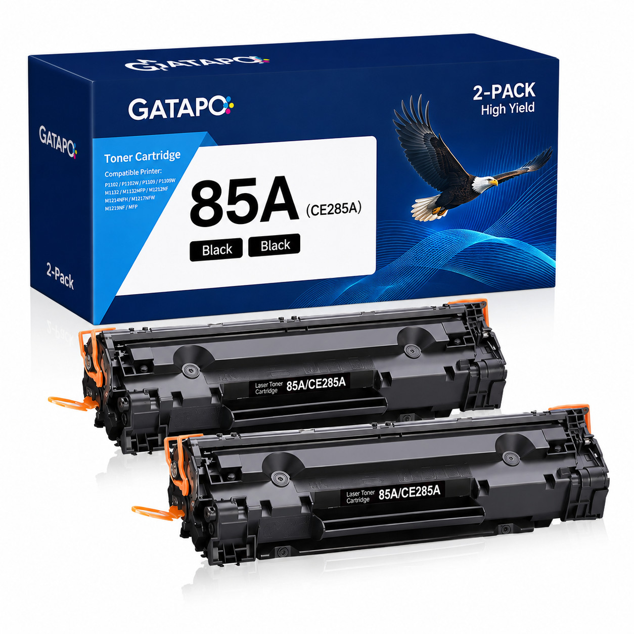 2PK CE285A For 85A Laserjet Toner Cartridge P1102w M1212nf MFP P1102 Printer