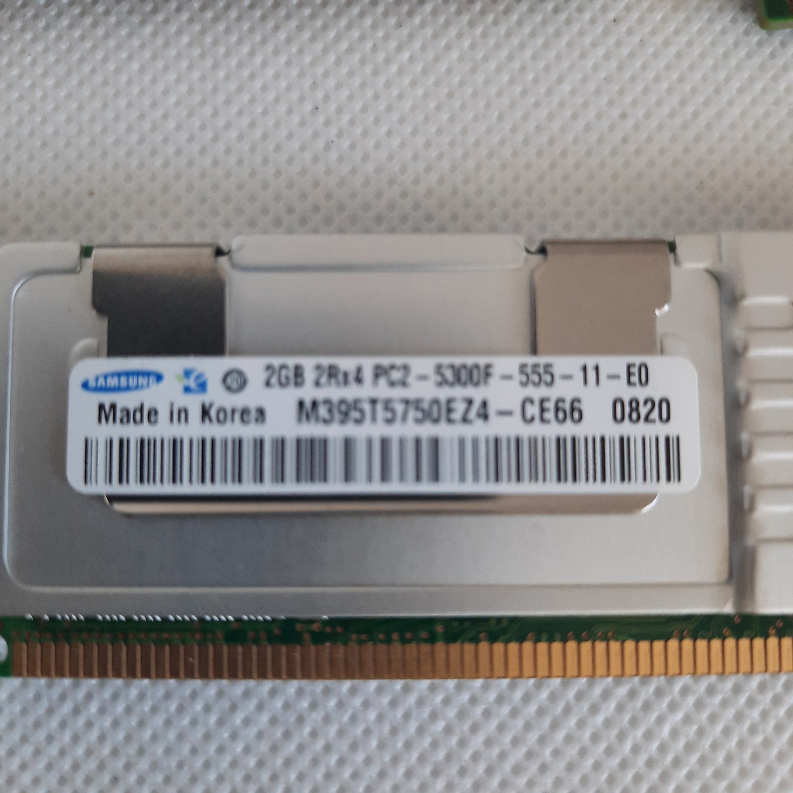 SAMSUNG M395T5750EZ4-CE66, 2GB 2RX4 PC2-5300F-555-11-E0 DDR2