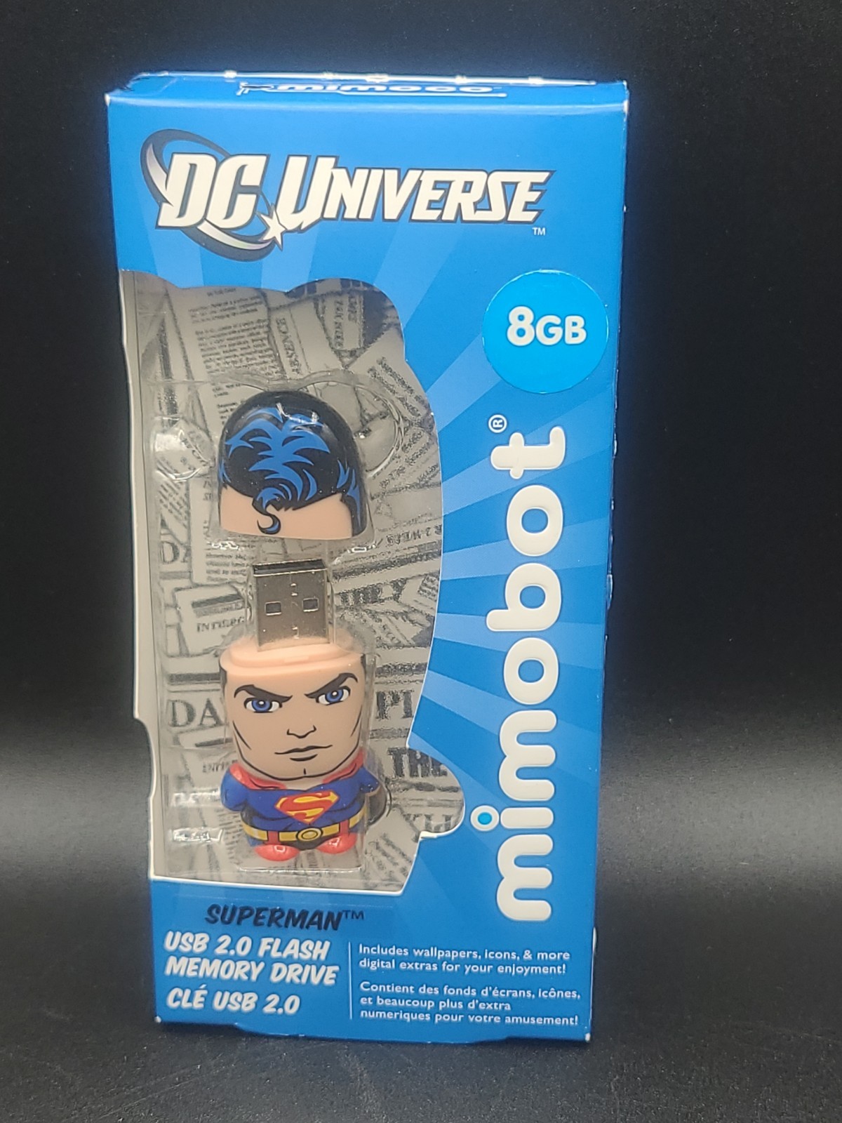 2012 DC universe mimobot 8gb usb flash drive superman