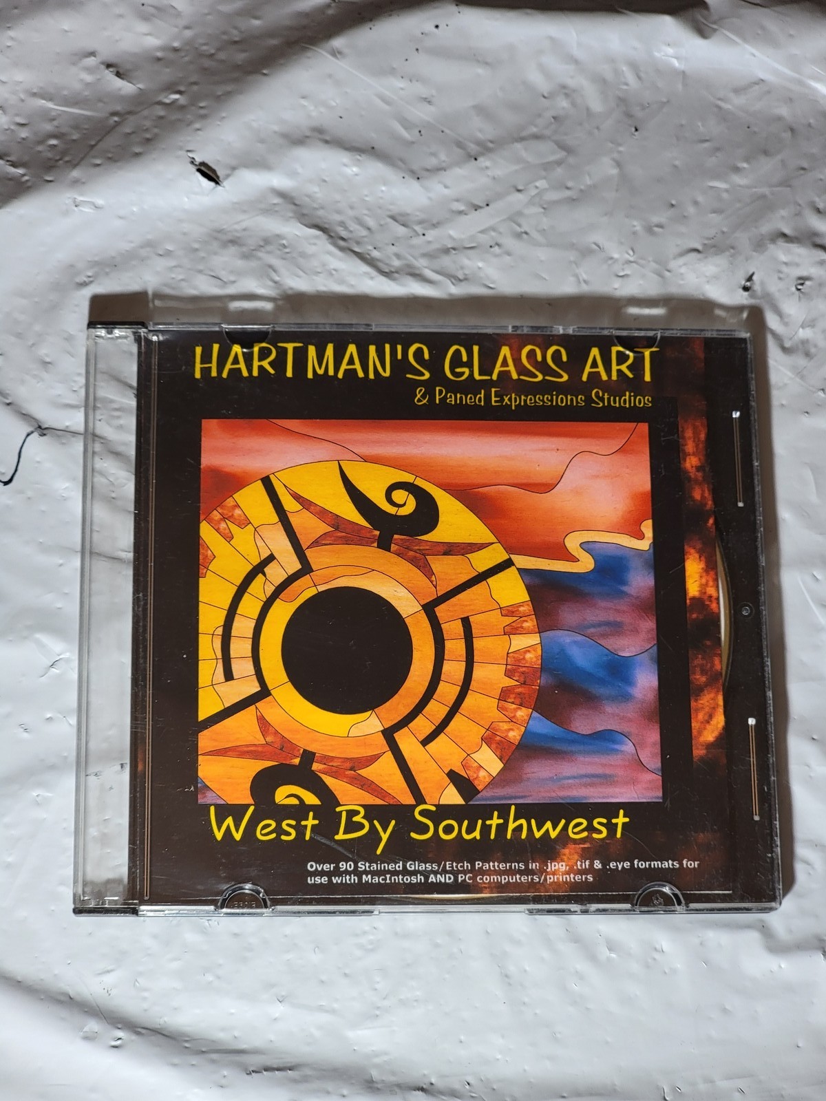 Hartman's Glass Art West By Southwest CD-ROM Stained Glass Patterns PC/Mac