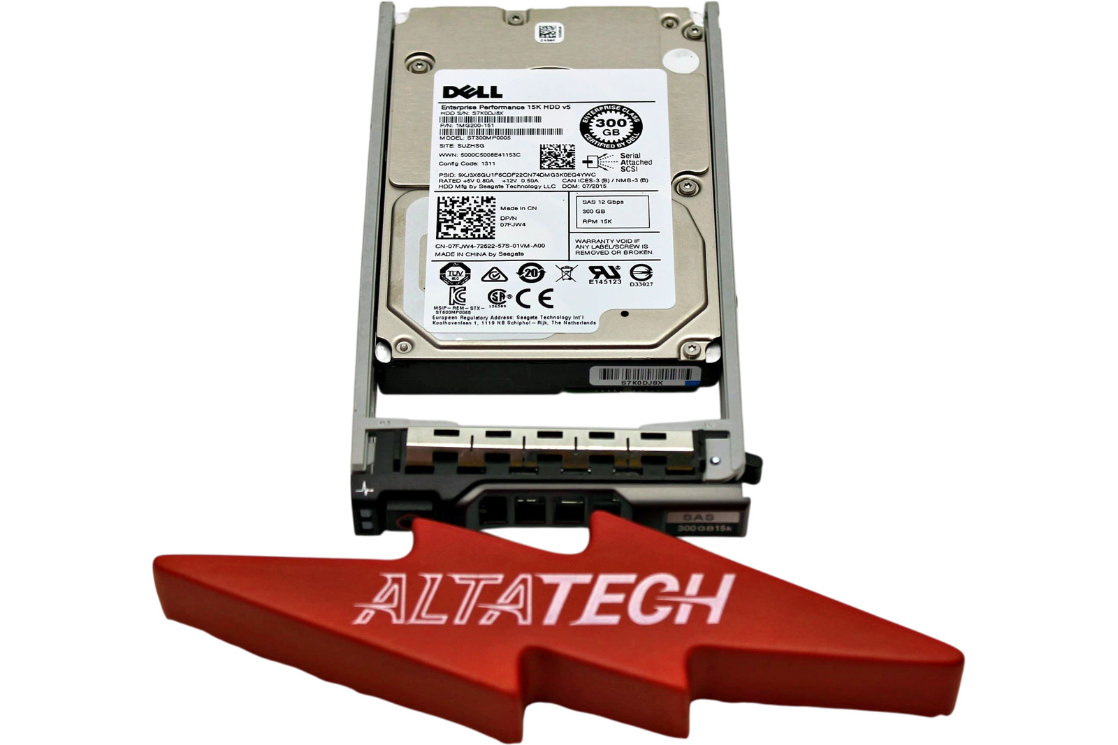 Dell 7FJW4 300GB 15K SAS 2.5" 12G HDD Seagate ST300MP0005 Hard Drive