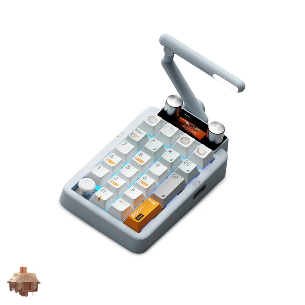 KEYSME Numpad Mechanical Keyboard KeysMe Linear Switche Cherry DyeSub PBT Keypad
