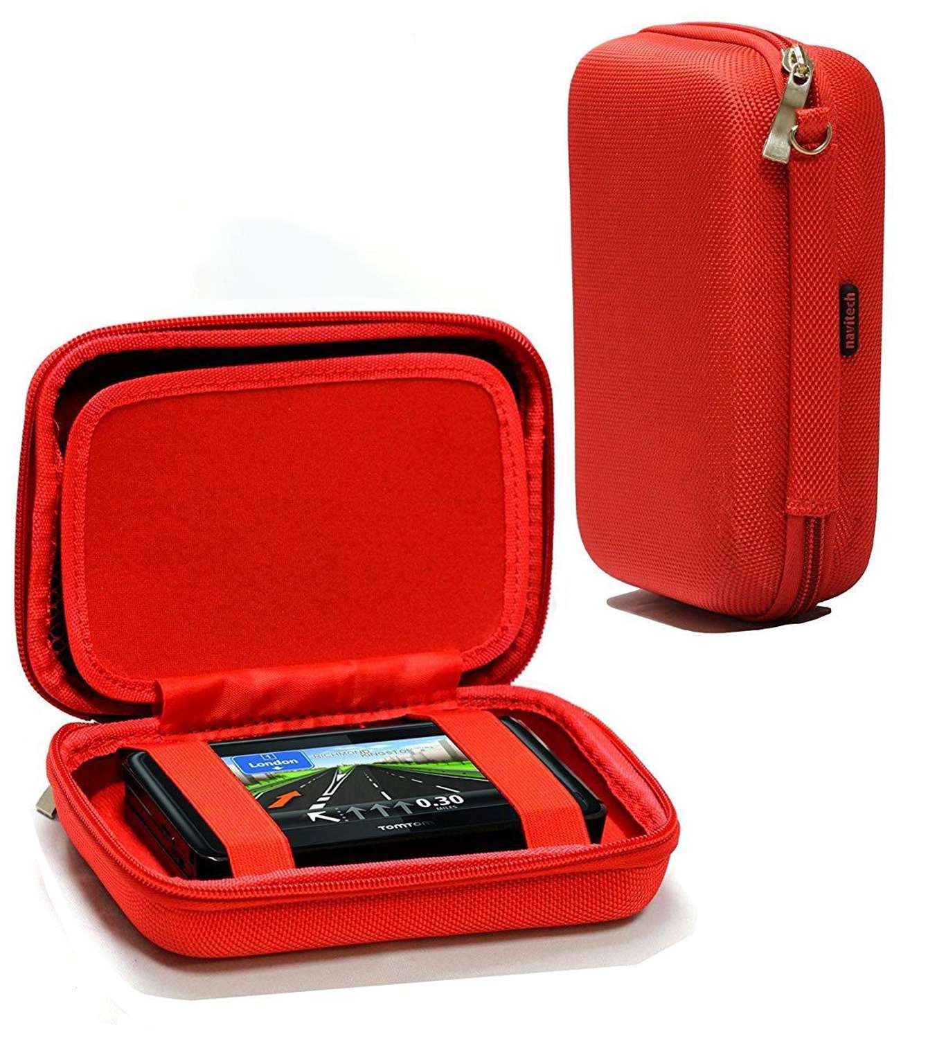 Navitech Red Hard GPS Carry Case For The Garmin Nuvi 2589LMï - 5 inch GPS